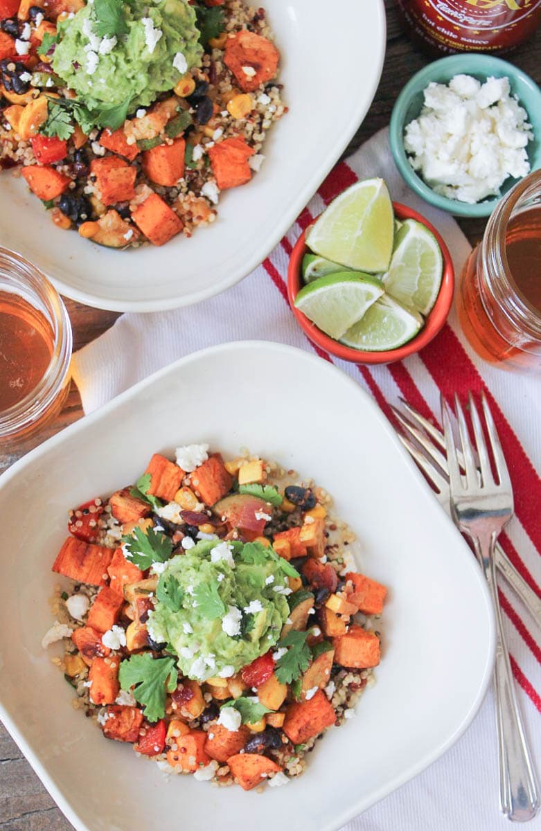 Vegan-Sweet-Potato-Burrito-Bowls-with-Summer-Vegetables-and-Quinoa-9