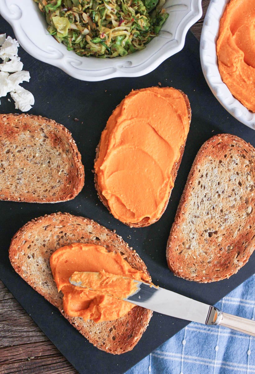 Sweet-Potato-Hummus-Tartine-with-Toasted-Brussels-Sprouts-and-Goat-Cheese-3