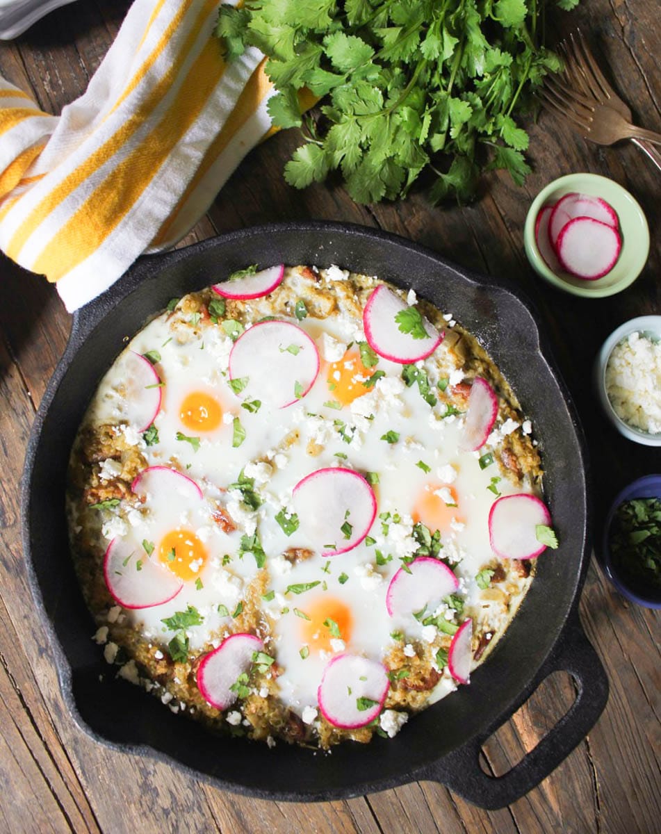 baked-eggs-with-quinoa-chicken-sausage-and-salsa-verde-step