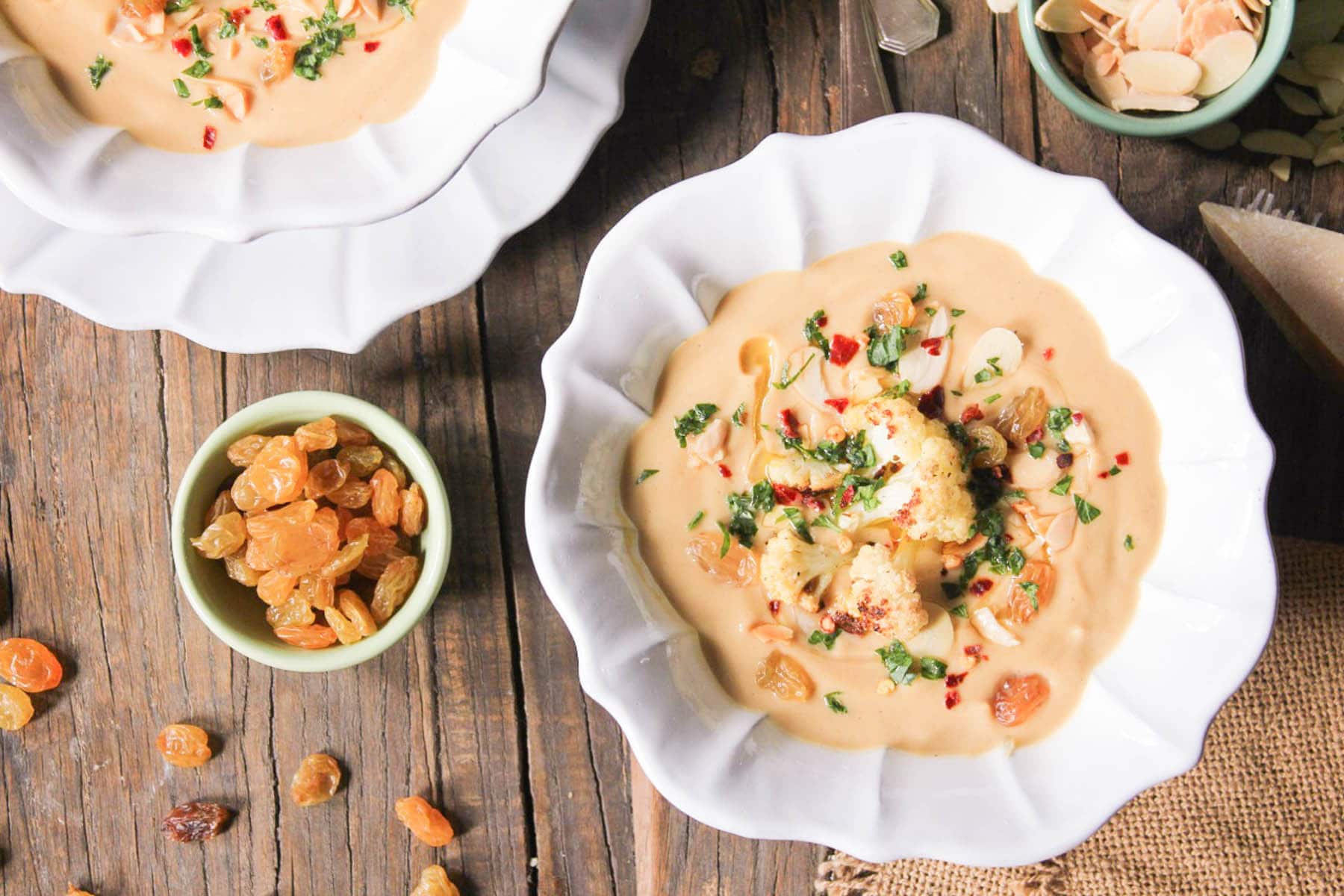 roasted-cauliflower-soup-with-parmesan-toasted-almonds-golden-raisins-8