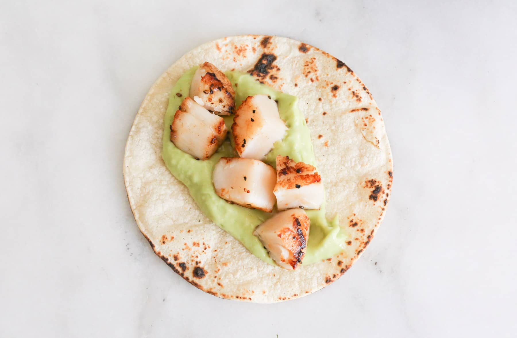 seared-scallop-tacos-with-spring-mango-salsa-and-avocado-coconut-cream-step-2