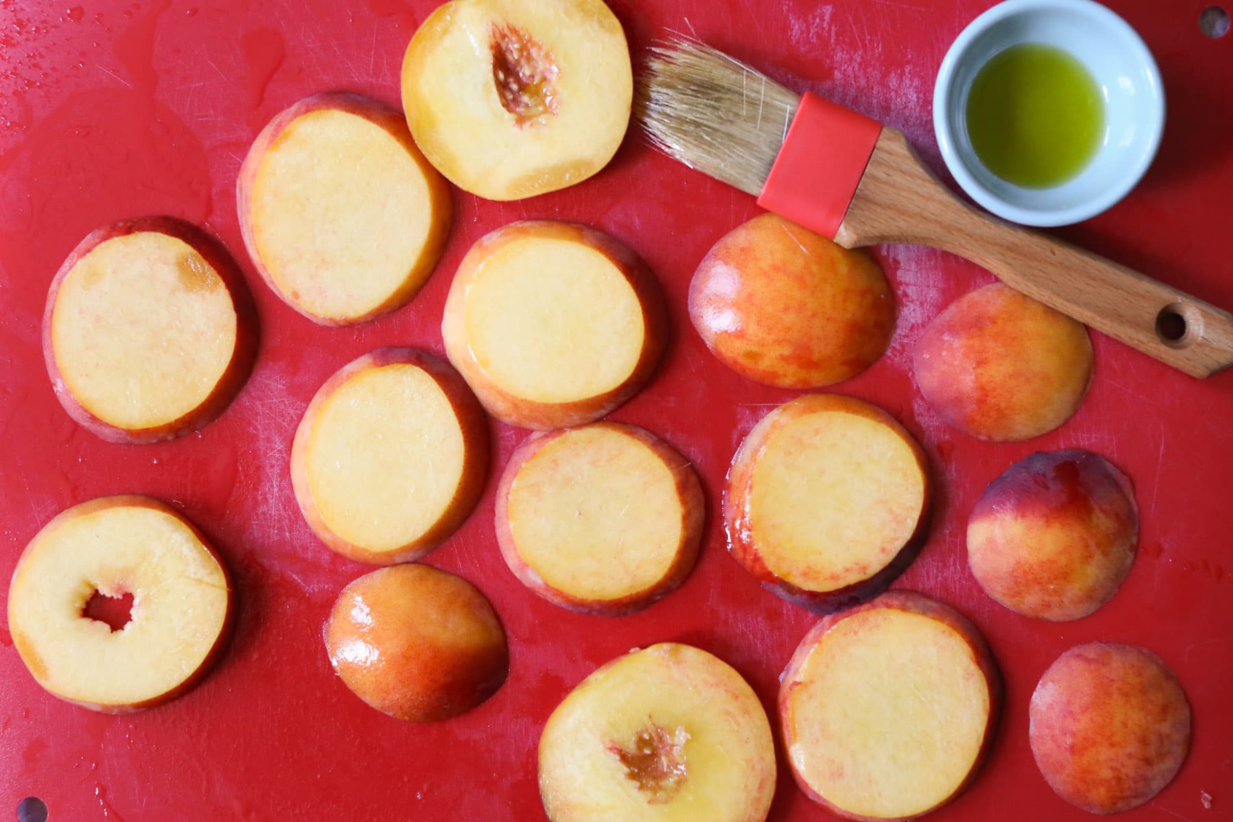 Grilled-Peach-Toast-with-Burrata-Basil-Honey-step-1