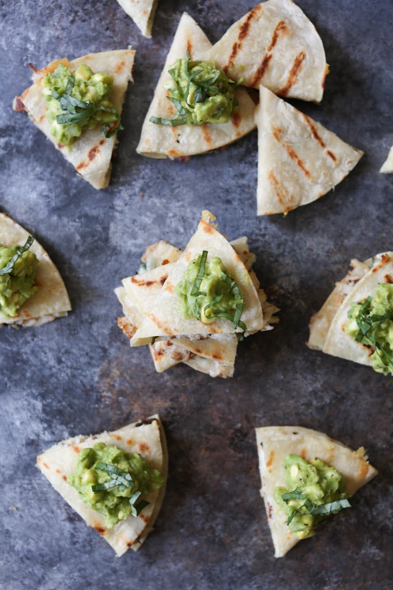 Mini-Crab-and-Bacon-Quesadillas-with-Sweet-Corn-Guacamole-5