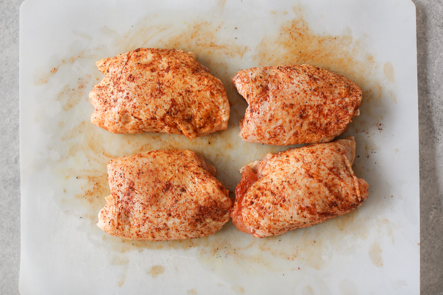 Sheet Pan Chicken Thighs with Cauliflower, Sweet Potatoes, and Pomegranate