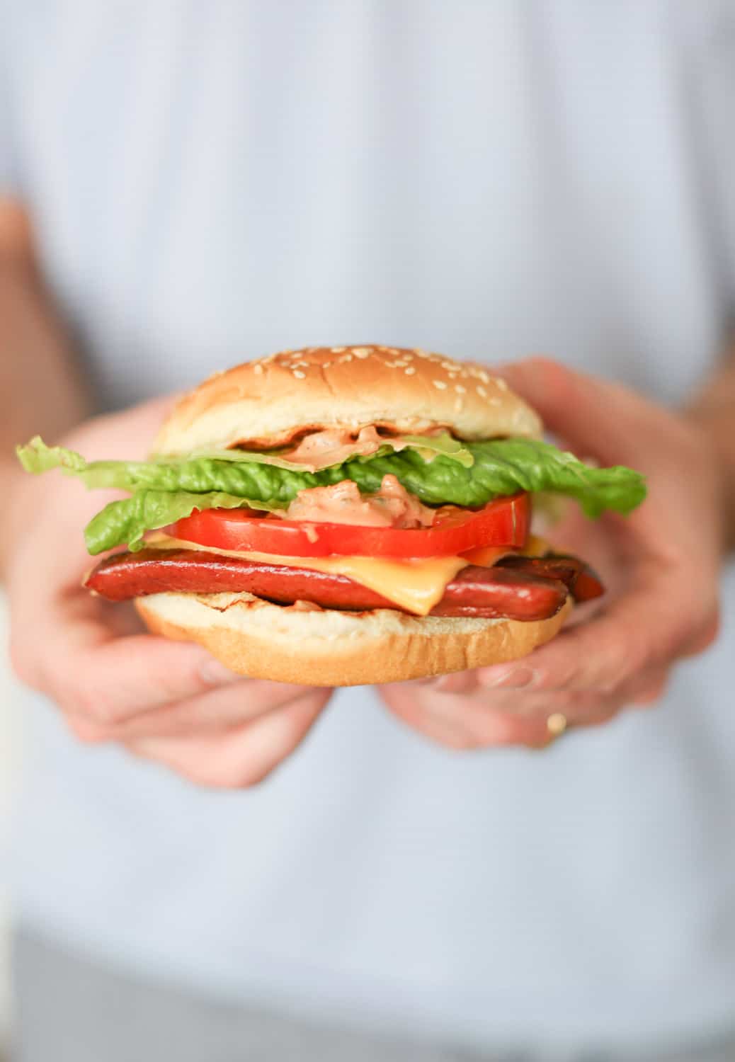 cheeseburger dogs with special sauce