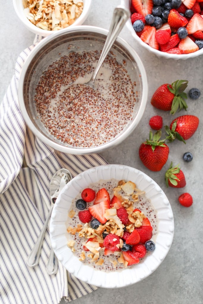 coco-berry quinoa breakfast bowls