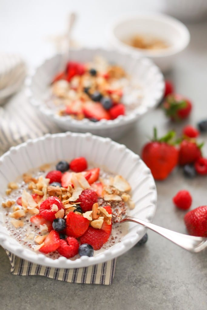coco-berry quinoa breakfast bowls