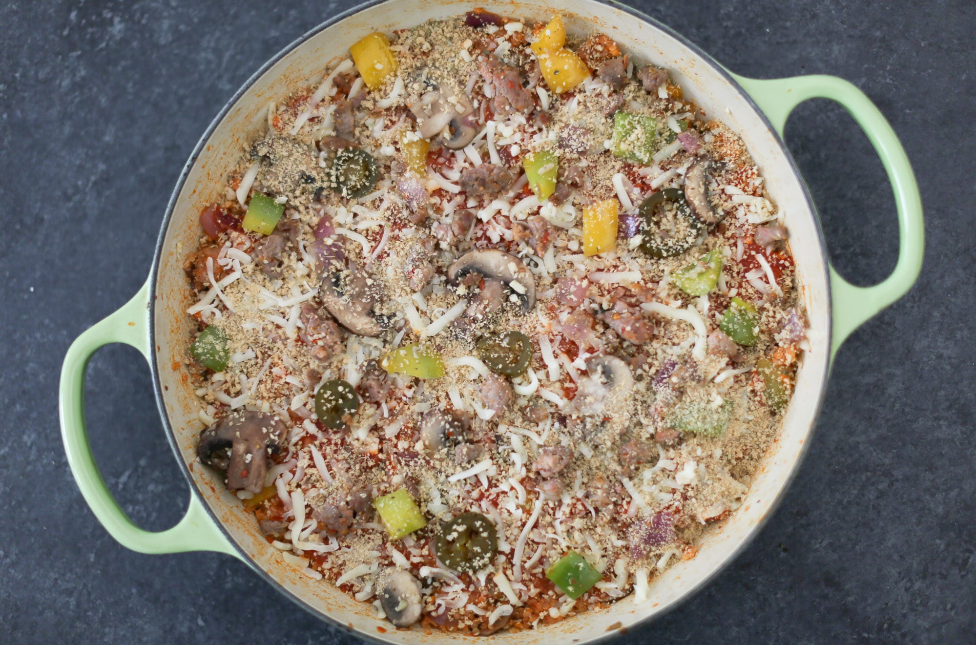Supreme Pizza Quinoa Bake