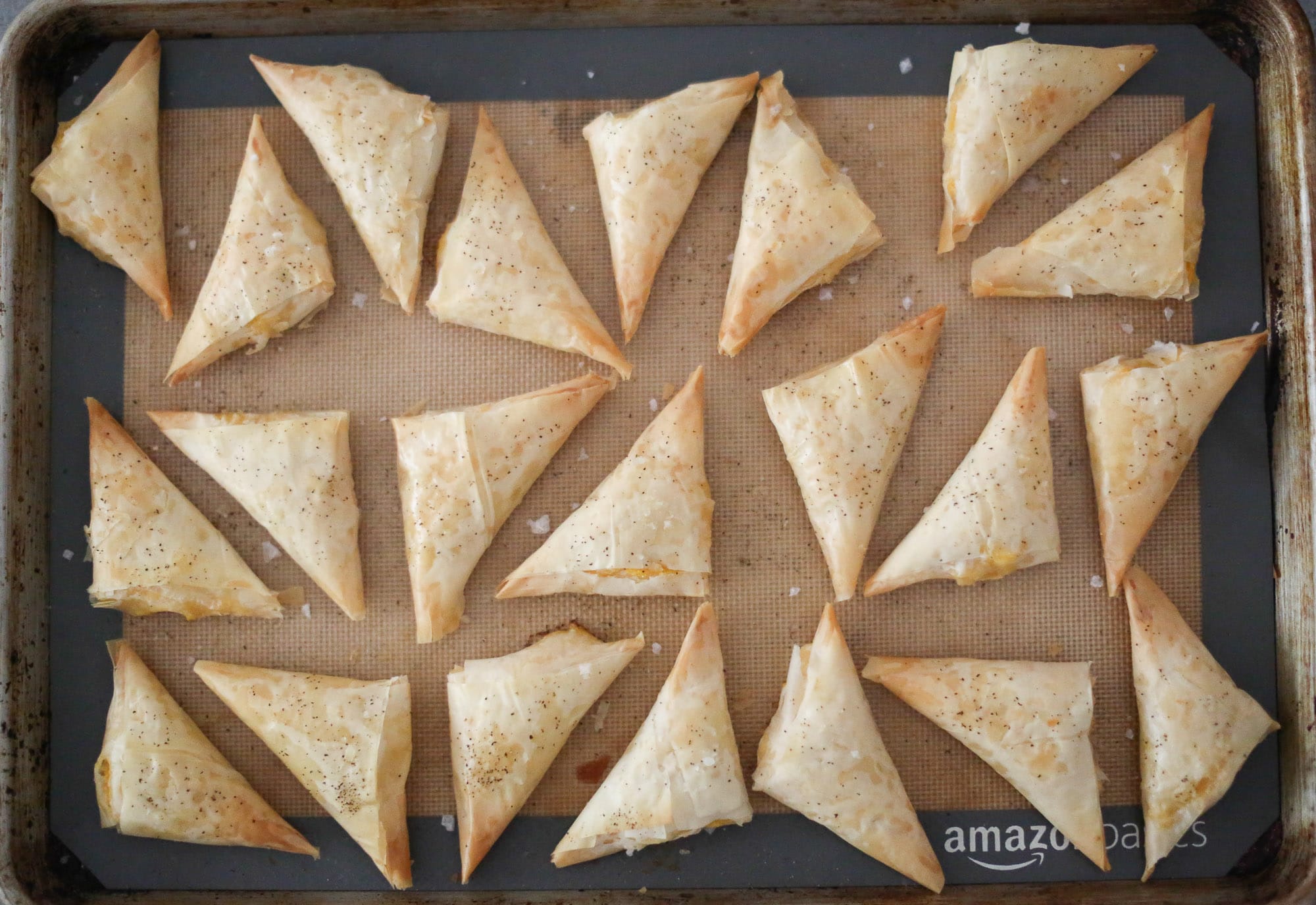 harvest squash phyllo turnovers